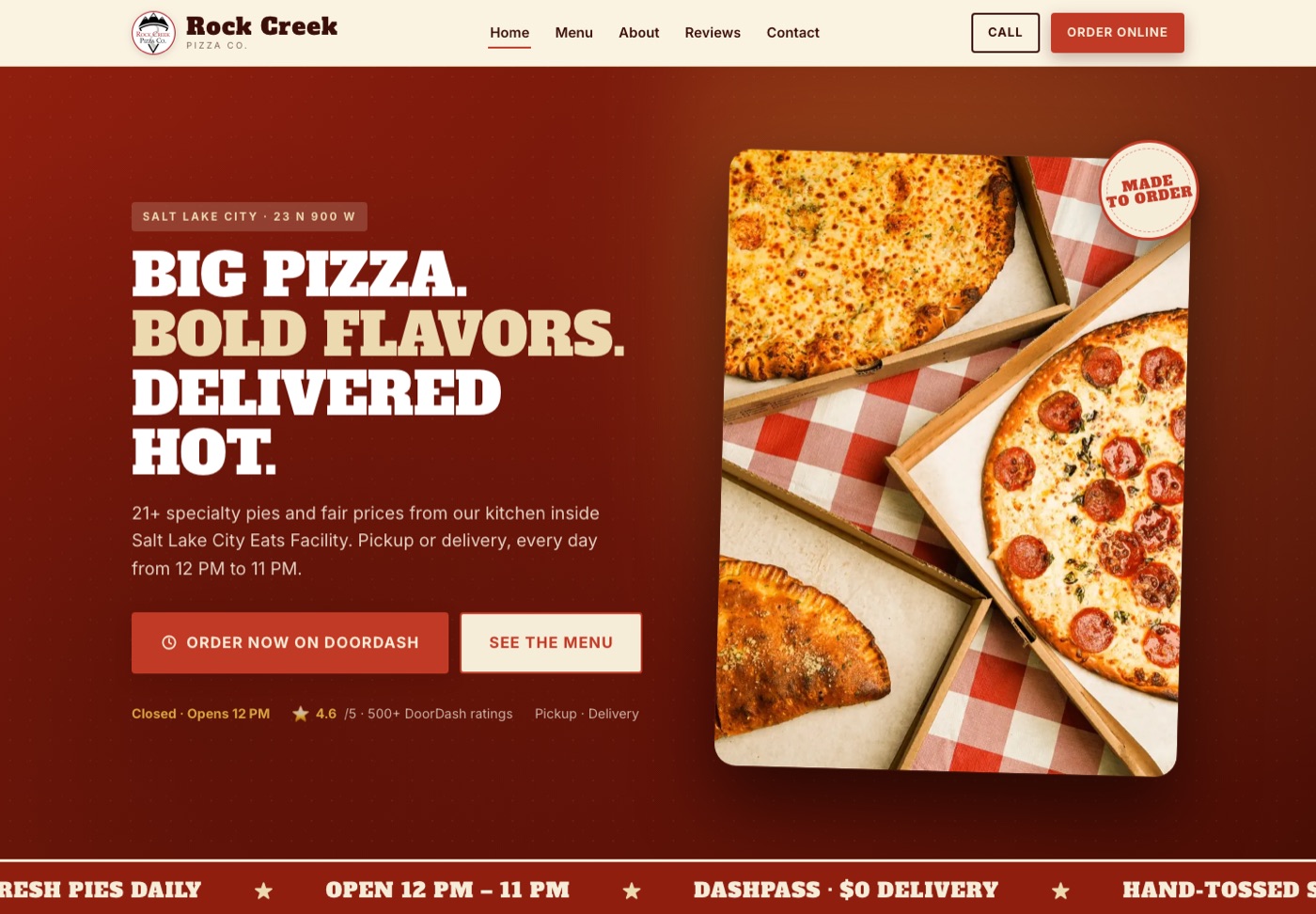Rock Creek Pizza Co. — 1